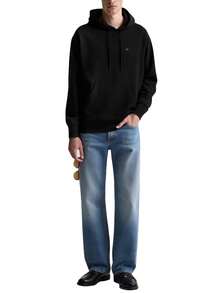 Calvin Klein Terry Badge Men's Hoodies Black - Black - View 3