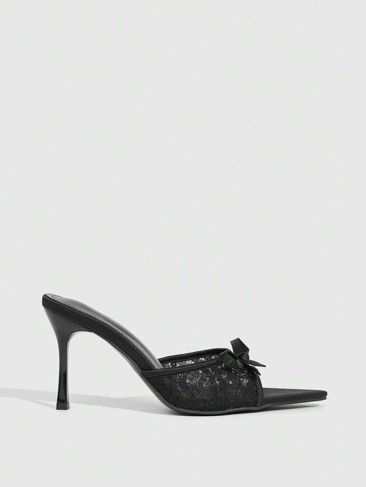 CUCCOO SZL Black Minimalist Open Toe Thin Heeled Sandals For Women For Christmas