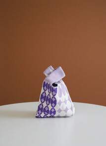 Joivida Bolso cuadrado de punto elegante - Bolso versátil para llevar en la mano y al hombro, idea de regalo linda, kawaii - Multicolor - Ver 7