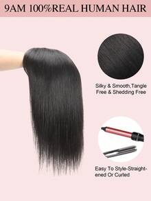 16 Zoll Haartoppers für Frauen aus Echthaar, 8*10 cm Basis Größe mit 5 Clips, Toppers für Frauen Pony 360° 3D Echthaar für schütteres Haar, graues Haar, Haarausfall, Haarverdichtung Toppers Basis - SNatural - Übersicht 13