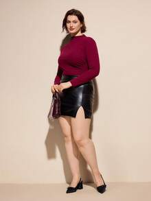 CUCCOO CURVES 女士时尚百搭尖头宽楦高跟鞋 - 黑色 - 查看 6