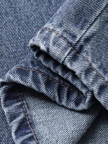 Livesso Women's Letter Print Pocket Wide Leg Loose Casual Jeans