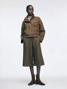 Mnmlis 时尚踝靴 | 弹力针织靴口 | 粗跟设计 | 棕色绒面革 | 2 双鞋，奢华仿皮材质 - 棕色 - 查看 9