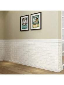 10 Meter 3D Country Style Imitation Brick Patterned PVC Wallpaper, Waterproof Self-Adhesive, Easy To Peel And Paste, Suitable For Furniture Decoration In Living Rooms, Kitchens, Bedrooms, Homes, And Dormitories - Multicolor - View 2