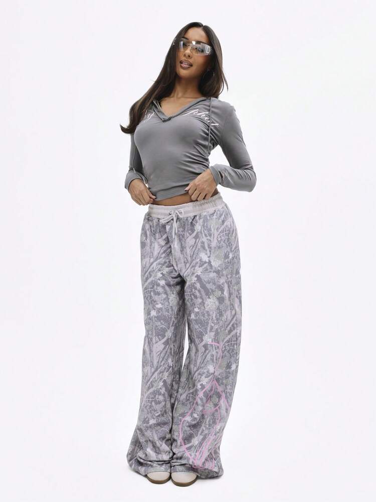 BABYPHAT Felpa con cappuccio a maniche lunghe con stampa a scritta sul petto, per abbigliamento casual autunno/inverno