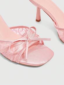 CUCCOO SZL Women's Comfortable Casual High Heel Sandals, Versatile For Daily Wear In Summer For Christmas - Pink - View 6