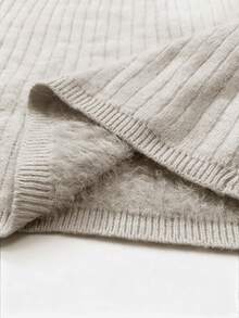 Franclia Elegant Rhinestone Embellished Knit Sweater For Women - Grey - View 7