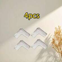 12 قطعة من واقيات الزوايا الشفافة - لاصق عالي القوة، مناسبة للطاولات والأثاث والزجاج والخزائن وما إلى ذلك. - متعدد الألوان - مشاهدة 9