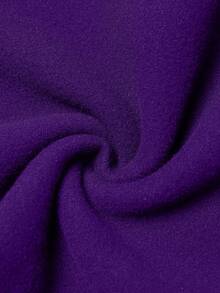 Manfinity LEGND 男士休闲印花抽绳连帽卫衣，带口袋 - 紫色 - 查看 6