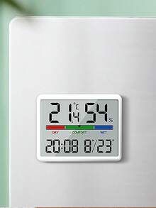 1PC 数字温湿度计，高精度便携式室内温湿度计，用于房间气候控制、室内空气监测、家庭办公室卧室温室气候监测器的温湿度计 - 彩色 - 查看 4
