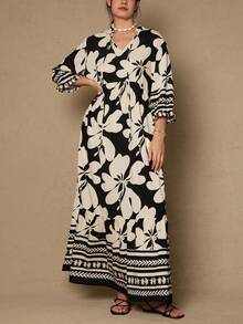 SHEIN LUNE 大码女装情人节套装 女式长裙 夏季女装 春季休闲女装 夏季度假 黑色和玫瑰色花卉领口、绑带、收腰设计 A 字长裙 长裙 ID AI-Adha 假日女装 长裙图案 Es Chirch 连衣裙 女士休闲印花无袖连衣裙 大码夏季长裙 大码夏威夷长裙 度假装长裙 夏威夷套装 大码印花连衣裙 女士休闲连衣裙 商务休闲女装 教师套装 女士假日套装 长裙 印花连衣裙 女士连衣裙 女士长款连衣裙 女士长款连衣裙 图案连衣裙 女士连衣裙 波西米亚风连衣裙 女士长款连衣裙 女士印花长款连衣裙 - 彩色 - 查看 3