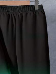 青少年男孩字母印花渐变连帽衫和运动裤休闲套装 - 彩色 - 查看 4