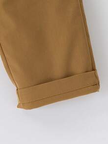 SHEIN 三件套男童绅士正装，含领结、马甲和长裤，秋冬季适用，适合婚礼、婚礼宾客、花童、戒指童等场合。 - 咖啡棕 - 查看 5