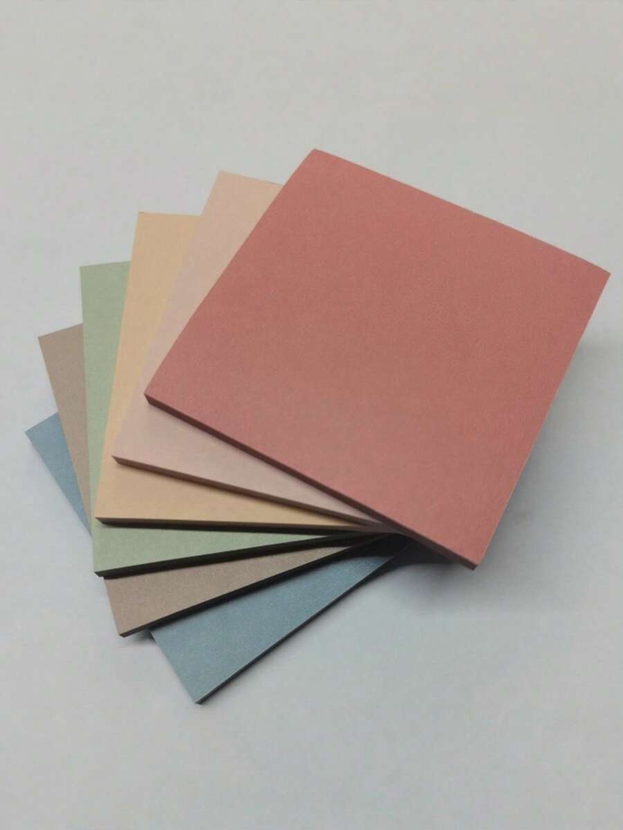 6 Colores/Paquete Notas Adhesivas 3x3 Autoadhesivas, Fáciles de Publicar para Oficina, Escuela, Hogar, 6 Blocs/Paquete, 50 Hojas/Bloc - Multicolor - Ver 1