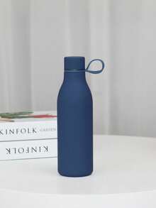 500 ml/17 oz Tasse isotherme à double paroi en acier inoxydable avec poignée, finition en caoutchouc mat, tasse à petite bouche de couleur unie créative, convient pour les sports de plein air, le yoga, le bureau, le restaurant, les cadeaux d'anniversaire, les cadeaux de couple, la fête des mères, les cadeaux de vacances - multicolore - Voir 11