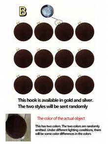 12 个天鹅绒装饰球、植绒树球装饰、防摔塑料灯泡装饰球适合庆祝节日、生日派对、派对、家居装饰、摄影道具。 - 彩色 - 查看 19