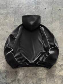 AXEPEAK 2件装男士休闲时尚街头日常通勤拼接连帽卫衣 - 彩色 - 查看 4