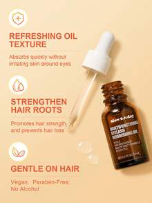 Slow Sunday Multifunctional Eyelash Nourishing Oil, Strengthening, Nourishing, And Conditioning Hair, Suitable For All Hair Types, Ideal For Holiday, Party, Travel, Outdoor Activity, Y2k Fashion, And Cosplay, For Valentine'S Day, Valentines Gift, Suitable For Spring Personal Care - Clear - View 3