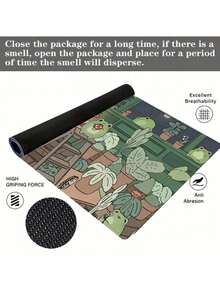 1 tấm lót chuột hình gia đình ếch lớn, tấm lót bàn chơi game, tấm lót bàn phím lớn, có thể giặt được, đế cao su chống trượt, tấm lót chuột quà tặng, tấm bảo vệ bàn làm việc, tấm lót bàn học, nhiều kích cỡ có sẵn, tấm lót bàn phím máy tính, tấm lót máy tính xách tay, đồ dùng học tập, tấm lót chuột chơi game Giáng sinh - Nhiều màu - Xem 4