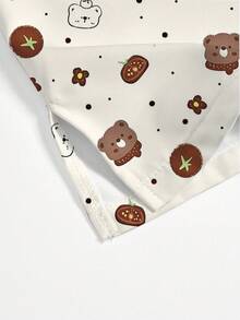 PopScrub Cartoon Print Short Sleeve Scrub Uniform Top Valentine's Day - Multicolor - View 4