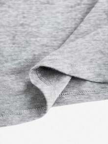 Sparklyn Ensemble t-shirt à volants et pantalon large pour adolescentes, ensemble décontracté avec imprimé centaure américain - Gris - Voir 5