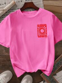 SHEIN LUNE 度假装扮，春季，女士度假服饰，女士春季穿搭 - 玫紅色 - 查看 2