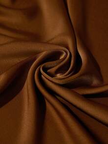 Aveloria Modichic Brown Tie Collar Cinching Waist Midi Dress, Long Sleeve With Belt, Elegant French Retro Style, Suitable For Dates And Afternoon Tea - Brown - View 7