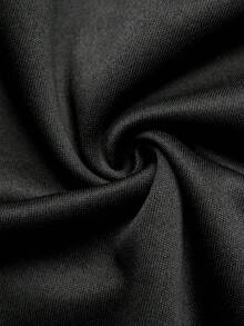 GlowEve Women's Contrast Lace Crew Neck Loose Fit Casual Sweatshirt - Black - View 6