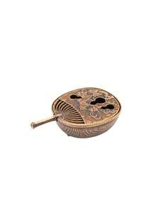 1PC Mini Teapot Incense Burner (Random Color)Small Aromatherapy Burner Vintage Sandalwood Incense Burner - Copper - View 5