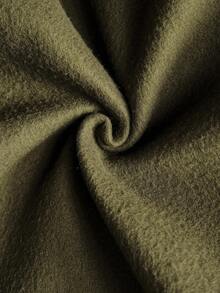 SHEIN PETITE 2 件套女式长袖运动衫和裤子套装，运动衫上衣配抽绳连帽衫，松紧腰裤 - 軍綠色 - 查看 7