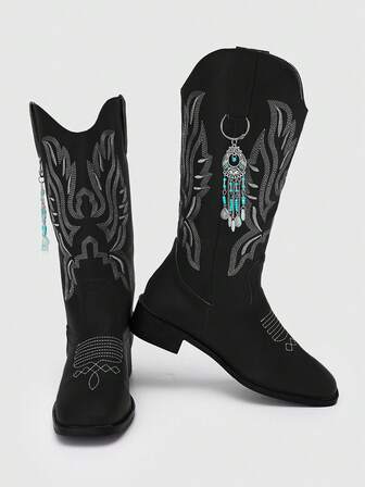 Fairycore 2pcs Bohemian Style Tassel & Bead Shoe/Boot Charms, Pendant Decorations, Suitable For Shoes/Boots Decor To Enhance Style, Birthday/Holiday/Festival Gifts