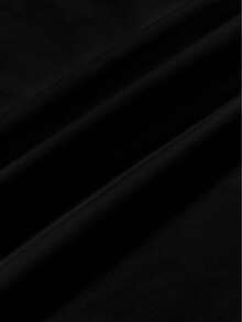 Manfinity Dauomo Áo thun cổ tròn in khẩu hiệu thường ngày dành cho nam - màu đen - Xem 3