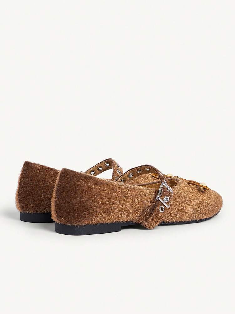 CUCCOO CHICEST Women's Casual Comfortable Outdoor Flats With Buckle For Christmas