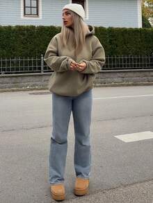 Jeta Ari 女式多功能仿麂皮一脚蹬凸纹鞋底踝靴，适合温暖的夏季鞋春季鞋春假复活节母亲节礼物 - 駝色 - 查看 2