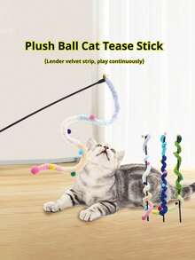 PETSIN 1/3/5/15/20 Must-Have Cat Toys , Cat Bell Ball , Chew Toys , Sisal Ball Toys Cat Wands , Bell Sound Toys , Cat Mice , Cat Toys , Pet Supplies , Birthday Gifts , Pet Toy Sets - Multicolor - View 5