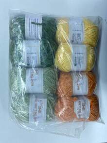 8pcs/400g High Quality Shiny Chenille Yarn Assortment, For Crochet, Knitting DIY Products (Bags, Hats, Decorations, Blankets), Handmade DIY Christmas Gifts, Soft & Plush Faux Fur Eyelash Yarn, With 3mm Crochet Hook (1pc=50g=90M=1.76oz*8pcs) - Multicolor - View 23