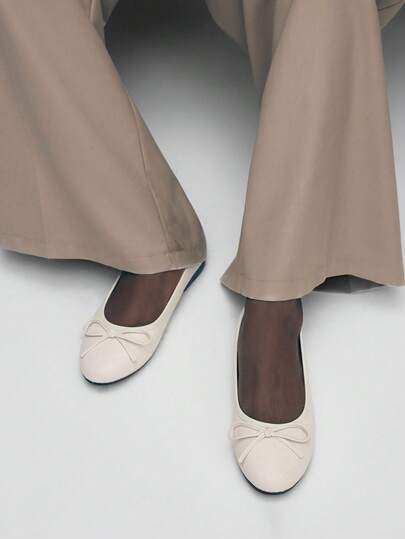 Mnmlis Women's Bow Decor Casual Flat Loafers