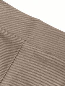 EURMUSE 黑色和棕色打底褲多入組 - 彩色 - 查看 5