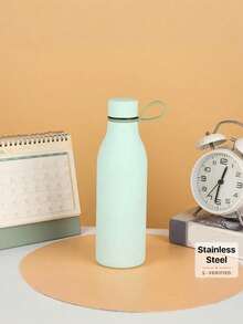 500 ml/17 oz Tasse isotherme à double paroi en acier inoxydable avec poignée, finition en caoutchouc mat, tasse à petite bouche de couleur unie créative, convient pour les sports de plein air, le yoga, le bureau, le restaurant, les cadeaux d'anniversaire, les cadeaux de couple, la fête des mères, les cadeaux de vacances - multicolore - Voir 15