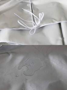 1 pieza Cubierta protectora plateada para unidad exterior de aire acondicionado - Plateado - Ver 8