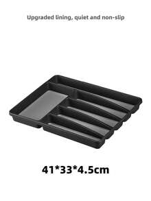 1 hộp đựng dao kéo bằng nhựa cỡ lớn, chất liệu PP, dùng cho mặt bàn bếp, ngăn kéo tủ, giá đựng dụng cụ chia ngăn - Hộp đựng đồ bạc - Xem 11