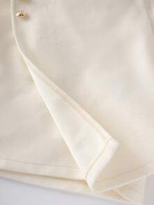 GlowEve CURVE Franclia 大码女式优雅纽扣设计短裙 - 彩色 - 查看 5