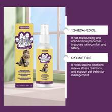 1 pieza/2 piezas Spray protector contra arañazos de gato de 100ml, fórmula suave, cómoda para gatos, buena para el comportamiento de los gatos y protege los muebles. - Multicolor - Ver 7