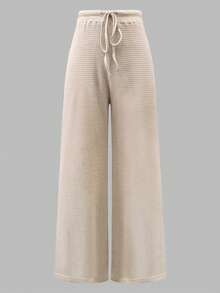 GlowEve 女士舒适宽松收腰长款休闲运动裤，适合通勤、慢跑、购物、日常穿着，秋冬季百搭。 - 卡其色 - 查看 3