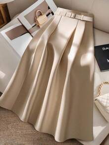 GlowEve CURVE Plus Size Elegant & Slimming Simple Casual Skirt For Women