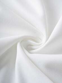 Nick 90s | SHEIN Young Girl Cartoon Rainbow & Cartoon Figure Graphic White Long Sleeve Crew Neck Sweatshirt And Purple Flared Casual Pants - Purple - View 6