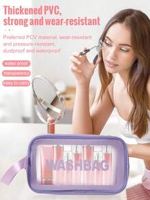 Zestaw pędzli do makijażu 3/18/25/32 szt. Wodoodporna kosmetyczka, opaska na głowę, gąbki, puszek do pudru dla kobiet, profesjonalny zestaw do makijażu, podróż, do użytku domowego, prezent świąteczny, urodzinowy, przybory kosmetyczne, akcesoria kosmetyczne - Fioletowy - Zobacz 4