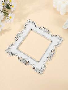 1pc Floral Decor Switch Outlet Wall Sticker, Stickers, Wall Decal, Vinyl Decal For Home Decorations, Spring Decoration Items Refresh Your Home, Festival Decoration Stickers Gifts Birthday Graduation - White - View 2