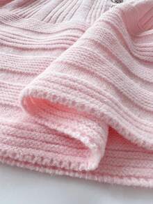 Elenzga Suéter holgado y elegante de manga larga de talla grande para mujer, jersey informal para otoño/invierno - Rosa - Ver 6