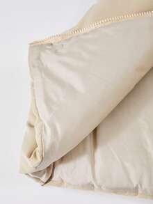 SHEIN Sparklyn 青少年休闲百搭背心T恤裤套装，裤子采用V型腰带设计，搭配简约经典背心，适合秋冬季外出、散步、上学、通勤、旅行等场合。 - 卡其色 - 查看 8